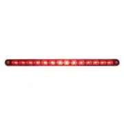 10 LED 9-in Stop, Turn and Tail Light Bar with Bezel - Red LED/Red Lens 39307
