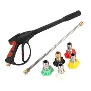 High Pressure Washer Spray Gun Watering Water Cleaner Nozzles Wand Lance - 4000PSI