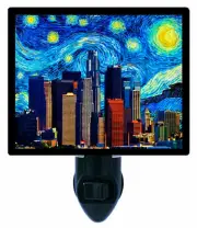 Vincent Van Gogh Decorative Photo Night Light, Los Angeles Starry Night