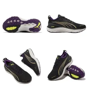 【PUMA】慢跑鞋 ForeverRun Nitro WTR Wns 女鞋 黑 紫 氮氣中底 防潑水 運動鞋(378473-01)