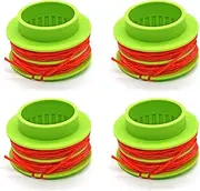 WETOOLPLUS AS1300 15-Inch Pre-Wound Spool with Line Compatible with EGO 15-Inch String Trimmer ST1500/ST1500-S, 0.095" Weed Eater Auto-Feed Twist Dual Line (4 Pack)