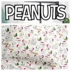 Pottery Barn Peanuts Snoopy Holiday Organic Percale Full Sheet Set✨MFR Sealed
