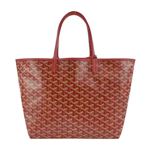 GOYARD SNOOPY防水帆布LOGO購物包-小/紅(白/黃)/平行輸入