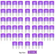 Spade Set Kit 50x Mini Blade Fuse APM ATM Motorcycle Automotive Trip 3A Amp
