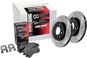 Stoptech 939.35075 Street Axle Pack Drilled, Front