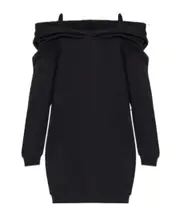 MM6 Maison Margiela Long Sleeved Mini Dress S,XS,M Black