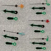 Replacement Creative Seconds Pointer Watch Hands for NH35/NH36/4R Watch Movement