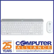 Logitech MK470 Slim Wireless White Keyboard and Mouse Combo 920-009183