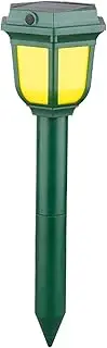 Solar Pathway Lights Outdoor - 2X Solar Powered Animals Prevention Light for Pathway | Weatherproof Ultrasonic Lamp with Soft Illumination for Raccoon, Squirrel, Skunk, Rabbit