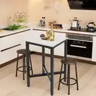 Antibacterial Sintered Bar Table Square fr Kitchen Breakfast Nook Apartment 70cm