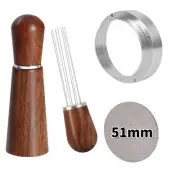 51mm Espresso Accessories Kit316 Stainless Steel WDT Tool EspressoDosing Funn...