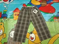 在飛比找Yahoo!奇摩拍賣優惠-全新~日本正品MIKI-HOUSE DB黑熊格紋長褲/標示9