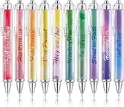 Mr. Pen- Christian Pen Set, 10 Pack, Gradient Style, Black Ink, Bible Verse Pens for Women, No Bleed Through, Ballpoint, Inspirational
