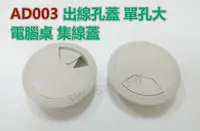 在飛比找樂天市場購物網優惠-【桌面孔蓋】 AD003灰白單孔大 72/60MM 出線孔蓋