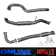 3" DUMP PIPE BACK EXHAUST SUITS GU 4.2L NISSAN LEAF SPRING PATROL HOTDOG SILVER (for: Nissan)