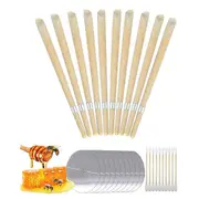 Beeswax Ear Candles Wax Removal Ears Wax Removal Simple Operation Quick Cleanup Allergy-Free Ear Ca as shown