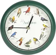Mark Feldstein & Associates Audubon Singing Bird Clock, 8"