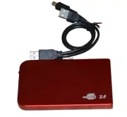 red USB2.0 120GB External Hard Drive HDD Portable Laptop Mobile Hard Disk