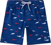 [Wildbreath] Boys Swim Trunks UPF 50+ Quick Dry Toddler Beach Board Shorts Kids Bathing Suit Youth Swimwear with Mesh Lining