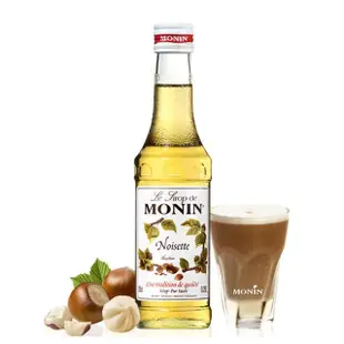 即期品【MONIN】榛果風味糖漿250ml(調酒 調飲 榛果拿鐵 DIY 效期至:2024/10/19)