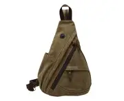 Canvas shoulder bag-small messenger bag shoulder leisure backpack men and women