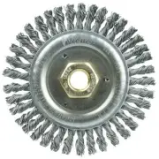 Weiler 13232 Roughneck Jr. 4-1/2" Stringer Bead Wire Wheel, .020" Steel (5 Pack)