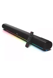 Monster Soundbar:Bluetooth Sound Bar Multicolor LED Lights,30W Speakers,Remote