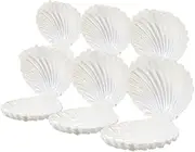6pcs Seashell Candy Boxes Pearlescent Mini Sea Shell Holders for Wedding and Party Favors Storage for Candies and Keepsakes Elegant Decor for Special Events
