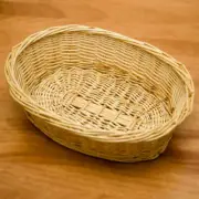 Handmade Eco Friendly Cane Woven Breads Vegetables Fruits Long Lasting Basket