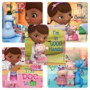 25 Doc McStuffins Patient The Doc Is In Stickers, 2.5"x2.5" each, Party Favors