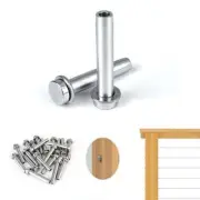 20pack 1/8" Stemball Swage Dead End Invisible Cable Railing Kit Terminal