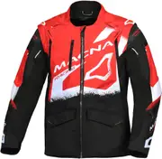 Macna Landmark Motocross Jacket, black-white-red, Size S for Men Black White Red