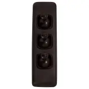 Small Clip On 3 Gang Toggle Switch, Antique Copper