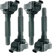 DMCOIL Set of 4 Ignition Coil Pack Compatible With Ssangyong Korando 2.0L Engine G20 2012- Replaces OEM A1721580003,A1721580103
