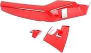 Compatible for Corvette C7 2014-2019 ABS Carbon Fiber Car Styling Car Glass Lift Switch Frame Sticker Car Interior Accessories(Red)