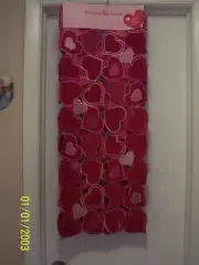 Valentine's Day Or Any Day Red & Pink Heart Table Runner New 14" X 72"