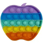 Rainbow Apple Pop Bubble Fidget Toy