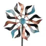 Wind Spinner Outdoor, 13 Inch Dia Kinetic Wind Sculptures & Spinners, 41" Tal...
