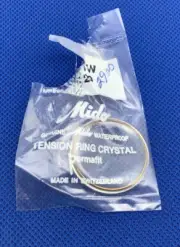 Mido 29mm Yellow Watch Crystal With Tension Ring Waterproof. Opened 03-50 L