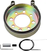 Yerbay Rear 4" Drum Brake Band Pin Brake Cable Kit for Predator 212cc 420cc 196cc Go Kart Cart Dune Yard Buggies Mini Bike ATV for Rotary 484 Azusa 2251-B Manco Bandit Critter 1492 4316 297 Yerf-Dog