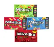 Mike & Ike Candy Assortment - 4 Fruit Flavors - Original, Cherry, Tropical,Berry