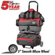 KR Strikeforce Konvoy 4 Ball Roller Red Smoke Bowling Bag