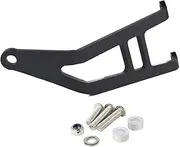 Motorcycle Aluminum Exhaust Hanger Bracket Muffler Support Compatible with Aprilia Tuono V4 R (APRC) V4 1100 Factory RSV4 Factory RSV4-R(Black RSV4 Logo)