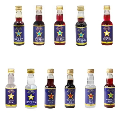 Samuel Willards Gold Star 50ml Bourbon Whisky Gin Rum Ouzo Mix and Match Essence