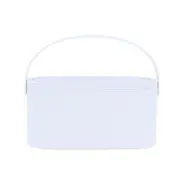 Cosmetic Bag Dressing Case Portable Travel Dresser Cosmetic Mirror Lamp Fixing Makeup Lipstick Skin Care Product Storage Box Basket WHITE COLOR
