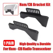 1 Pair For Ham - CB Radio Transceiver Stand Mount Universal Bracket Kit Black