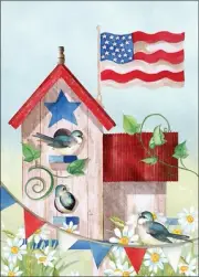 Patriotic Birdhouse Note Cards From It Takes Two