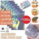 Mylar Bags Aluminum Foil Bags Zip Lock Heat Pouches Food Packaging Zipper Bag