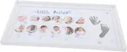 First Birthday Decor Baby Milestone Photo Frame Handprint Footprint Kit