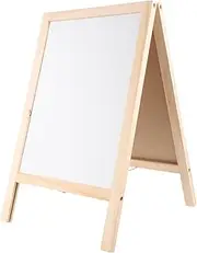 Ipetboom 1set Freestanding Double-Sided Chalk Board and Whiteboard for Boy Girl Compact Writing Board for Home and Classroom Use Multifunctional Design for